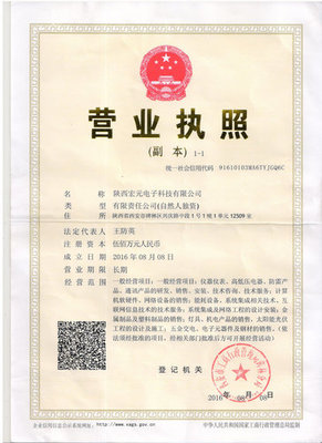 陜西宏元電子科技有限公司營業(yè)執(zhí)照與科技信息咨詢服務(wù)概述